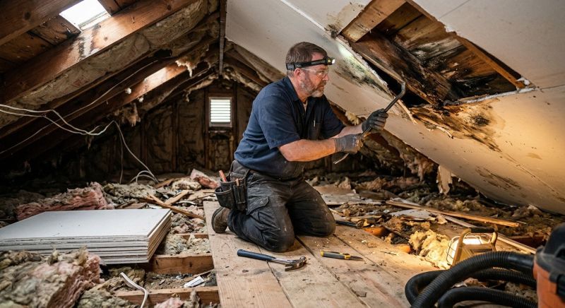 Attic Ceiling Repair Service